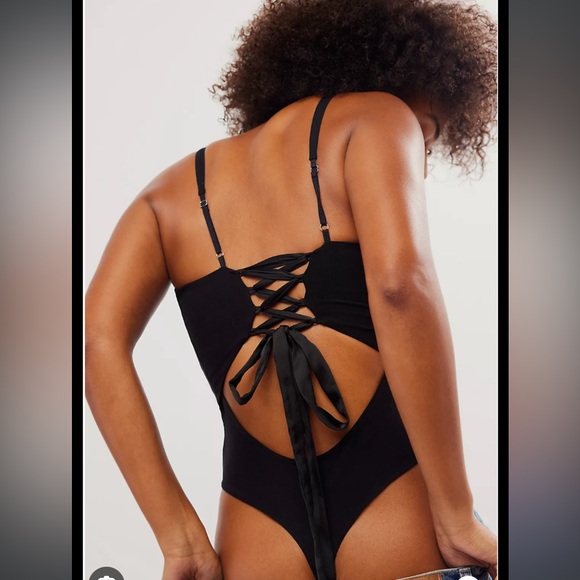 NWOT Free People Love to Love You Bodysuit XS Eggplant - Picture 7 of 10